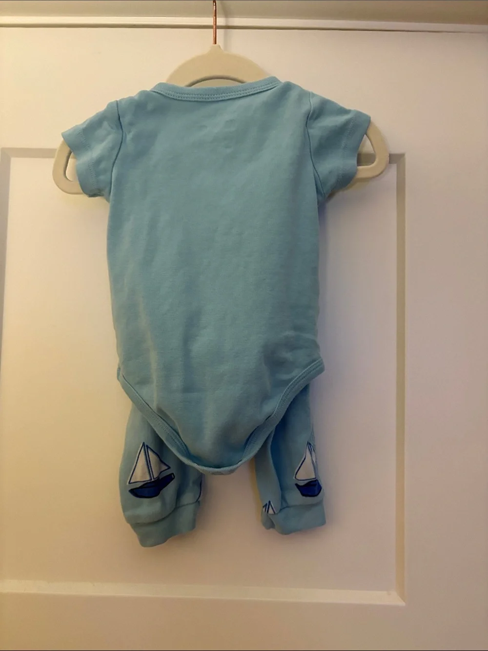 Monica + Andy Baby Boy Sailboat One-Piece Matching Set 3-6 Months